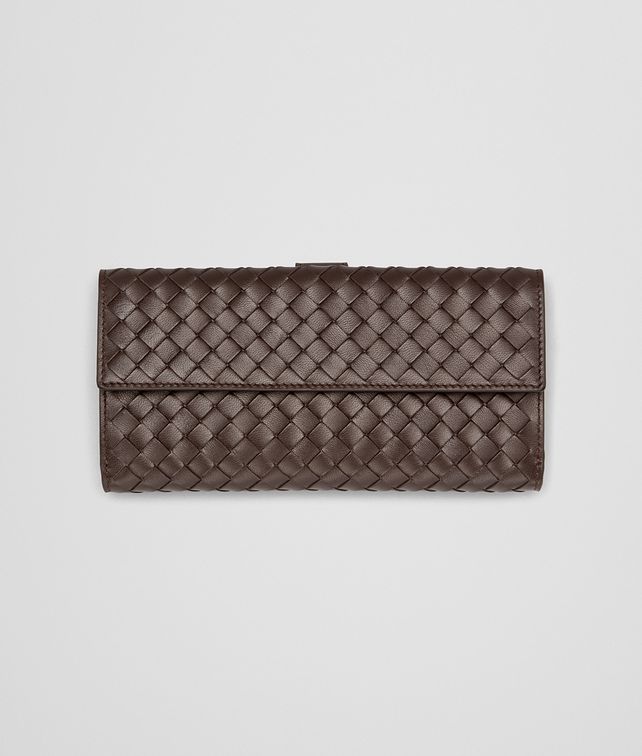 BOTTEGA VENETA Ebano Intrecciato Nappa Continental Wallet Continental Wallet D fp