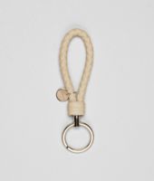 Bottega Veneta® Schlüsselanhänger aus Nappaleder Intrecciato Alabastre Bottega Veneta® Schlüsselanhänger aus Nappaleder Intrecciato Alabastre