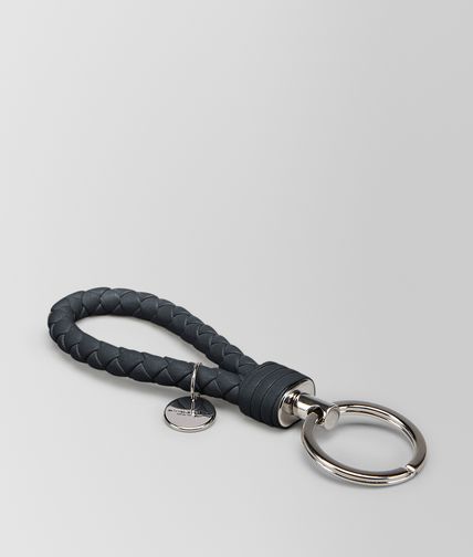 BOTTEGA VENETA - Tourmaline Intrecciato Nappa Key Ring