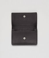 Bottega Veneta® Ebano Intrecciato Nappa Card Case Bottega Veneta® Ebano Intrecciato Nappa Card Case