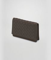 Bottega Veneta® Kreditkartenetui aus Nappaleder Intrecciato Ebano Bottega Veneta® Kreditkartenetui aus Nappaleder Intrecciato Ebano