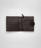 Bottega Veneta® Ebano Intrecciato Nappa French Flap Wallet Bottega Veneta® Ebano Intrecciato Nappa French Flap Wallet