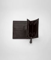 Bottega Veneta® Ebano Intrecciato Nappa French Flap Wallet Bottega Veneta® Ebano Intrecciato Nappa French Flap Wallet