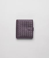 Bottega Veneta® French Flap Portemonnaie aus Nappaleder Intrecciato Quetsche Bottega Veneta® French Flap Portemonnaie aus Nappaleder Intrecciato Quetsche