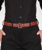 Bottega Veneta® Brique Intrecciato Nappa Belt Bottega Veneta® Brique Intrecciato Nappa Belt