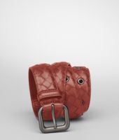 Bottega Veneta® Brique Intrecciato Nappa Belt Bottega Veneta® Brique Intrecciato Nappa Belt