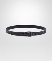 Bottega Veneta® Nero Intrecciato Nappa Belt Bottega Veneta® Nero Intrecciato Nappa Belt