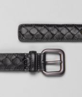 Bottega Veneta® Nero Intrecciato Nappa Belt Bottega Veneta® Nero Intrecciato Nappa Belt