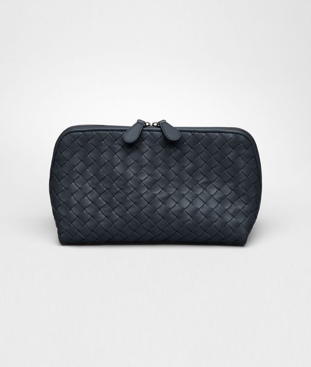 BOTTEGA VENETA Tourmaline Intrecciato Nappa Cosmetic Case Other Leather Accessory D fp