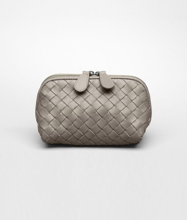 BOTTEGA VENETA Fume Intrecciato Nappa Cosmetic Case Other Leather Accessory D fp