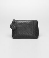 Bottega Veneta® Nero Intrecciomirage Cosmetic Case Bottega Veneta® Nero Intrecciomirage Cosmetic Case