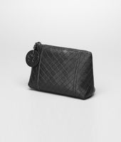 Bottega Veneta® Nero Intrecciomirage Cosmetic Case Bottega Veneta® Nero Intrecciomirage Cosmetic Case