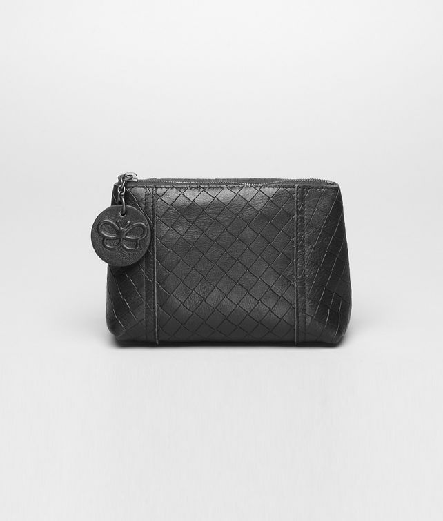 BOTTEGA VENETA Nero Intrecciomirage Cosmetic Case Other Leather Accessory D fp