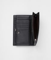 Bottega Veneta® Continental Portemonnaie aus Nappaleder Intrecciato Nero Bottega Veneta® Continental Portemonnaie aus Nappaleder Intrecciato Nero