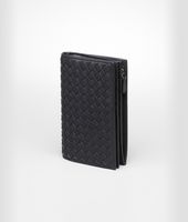 Bottega Veneta® Continental Portemonnaie aus Nappaleder Intrecciato Nero Bottega Veneta® Continental Portemonnaie aus Nappaleder Intrecciato Nero