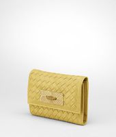 Bottega Veneta® Washed Light Calf Intrecciato Ayers Wallet Bottega Veneta® Washed Light Calf Intrecciato Ayers Wallet