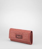 Bottega Veneta® Washed Light Calf Intrecciato Ayers Continental Wallet Bottega Veneta® Washed Light Calf Intrecciato Ayers Continental Wallet