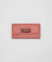 Bottega Veneta® Washed Light Calf Intrecciato Ayers Continental Wallet Bottega Veneta® Washed Light Calf Intrecciato Ayers Continental Wallet