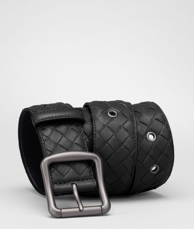 BOTTEGA VENETA Nero Intrecciato Nappa Belt Belt D fp