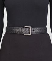 Bottega Veneta® Nero Intrecciato Nappa Belt Bottega Veneta® Nero Intrecciato Nappa Belt
