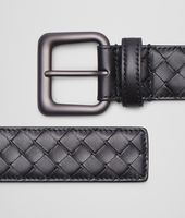 Bottega Veneta® Nero Intrecciato Nappa Belt Bottega Veneta® Nero Intrecciato Nappa Belt