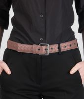 Bottega Veneta® Watteau Intrecciato Nappa Belt Bottega Veneta® Watteau Intrecciato Nappa Belt