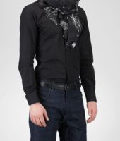 Bottega Veneta® Black White Silk Scarf Bottega Veneta® Black White Silk Scarf