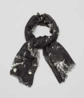 Bottega Veneta® Black White Silk Scarf Bottega Veneta® Black White Silk Scarf