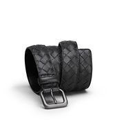 Bottega Veneta® Nero Intrecciato Nappa Belt Bottega Veneta® Nero Intrecciato Nappa Belt