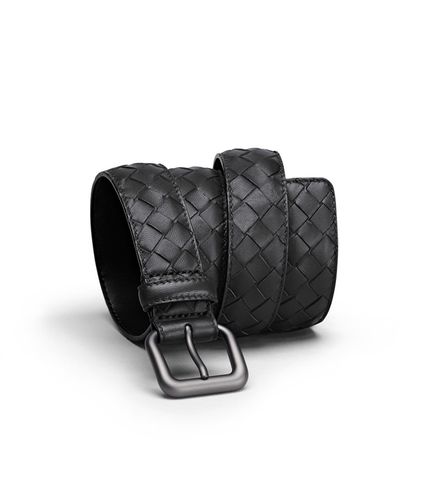 BOTTEGA VENETA - Gürtel aus Nappaleder Intrecciato Nero