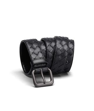 BOTTEGA VENETA - Nero Intrecciato VN Belt