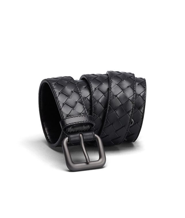 BOTTEGA VENETA BELT IN NERO INTRECCIATO VN Belt U fp