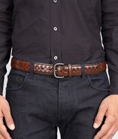 Bottega Veneta® Ebano Intreccio Scolpito Belt Bottega Veneta® Ebano Intreccio Scolpito Belt