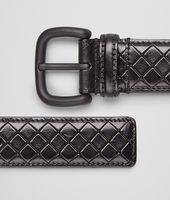 Bottega Veneta® Nero Intreccio Scolpito Belt Bottega Veneta® Nero Intreccio Scolpito Belt