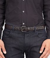 Bottega Veneta® Ebano Intrecciato VN Belt Bottega Veneta® Ebano Intrecciato VN Belt