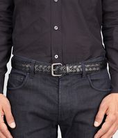 Bottega Veneta® Nero Intrecciato VN Belt Bottega Veneta® Nero Intrecciato VN Belt