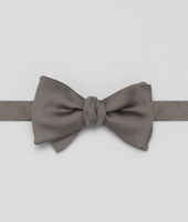 Bottega Veneta® Graphite Silk Bow Tie Bottega Veneta® Graphite Silk Bow Tie