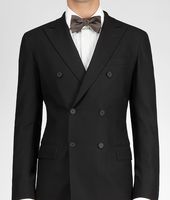 Bottega Veneta® Graphite Silk Bow Tie Bottega Veneta® Graphite Silk Bow Tie