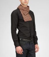 Bottega Veneta® Light Brown Silk Cotton Scarf Bottega Veneta® Light Brown Silk Cotton Scarf