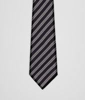 Bottega Veneta® Krawatte aus Seide Black Grey Bottega Veneta® Krawatte aus Seide Black Grey