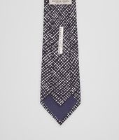 Bottega Veneta® Midnight Blue Beige Silk Tie Bottega Veneta® Midnight Blue Beige Silk Tie