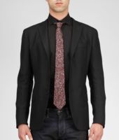 Bottega Veneta® Coffee Bordeaux Silk Tie Bottega Veneta® Coffee Bordeaux Silk Tie