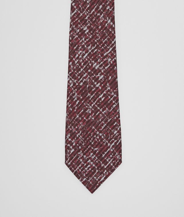 BOTTEGA VENETA Coffee Bordeaux Silk Tie Tie or bow tie U fp