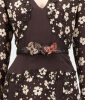 Bottega Veneta® Nero Multicolor Intrecciato Ayers Butterfly Belt Bottega Veneta® Nero Multicolor Intrecciato Ayers Butterfly Belt