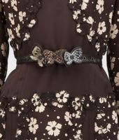 Bottega Veneta® Nero Multicolor Intrecciato Ayers Butterfly Belt Bottega Veneta® Nero Multicolor Intrecciato Ayers Butterfly Belt