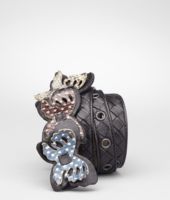 Bottega Veneta® Nero Multicolor Intrecciato Ayers Butterfly Belt Bottega Veneta® Nero Multicolor Intrecciato Ayers Butterfly Belt
