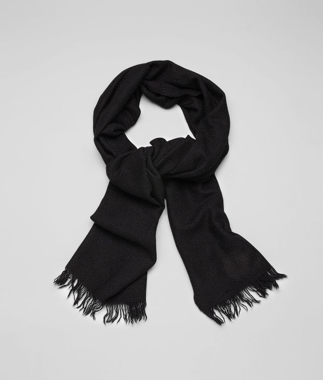 BOTTEGA VENETA SCIARPA IN CASHMERE SETA NERO Sciarpa o cappello o guanto U fp