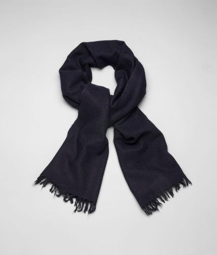 BOTTEGA VENETA - Midnight Blue Cashmere Silk Scarf