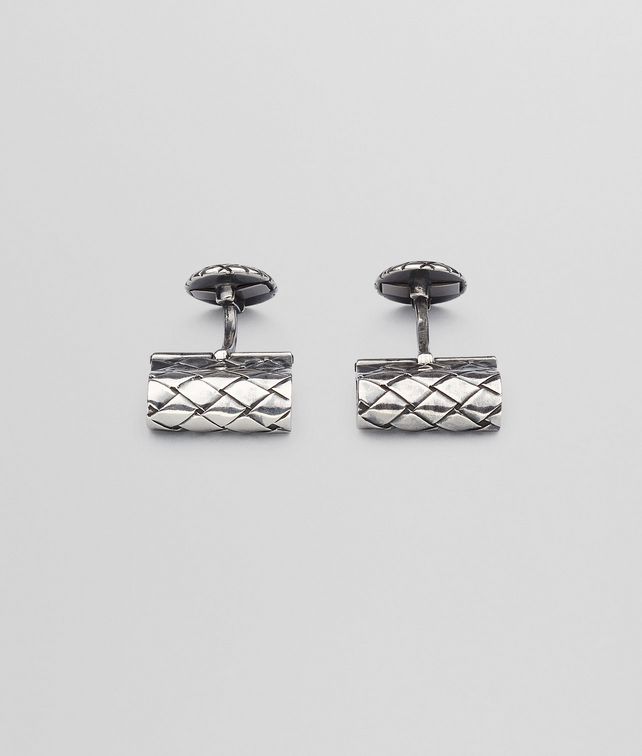BOTTEGA VENETA CUFFLINKS IN INTRECCIATO SILVER Other Silver Accessory U fp