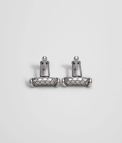 BOTTEGA VENETA - Intrecciato Silver Cufflinks